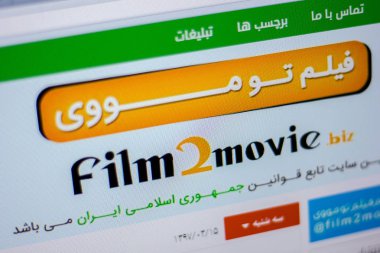 Ryazan, Rusya - 05 Haziran 2018: Film2movie ana web sitesi Pc, url - Film2movie.us görüntüleme