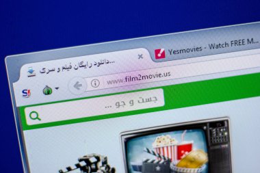 Ryazan, Rusya - 05 Haziran 2018: Film2movie ana web sitesi Pc, url - Film2movie.us görüntüleme