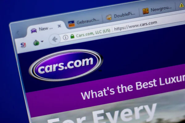 Ryazan, Rusya - 05 Haziran 2018: Arabalar ana web sitesi Pc, url - araba görüntüleme