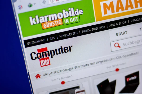 Ryazan, Rusya - 05 Haziran 2018: COMPUTERBILD ana web sitesi Pc, url - Computerbild.de görüntüleme