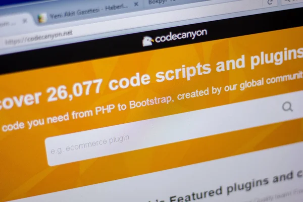 Ryazan, Rusya - 05 Haziran 2018: Codecanyon ana web sitesi Pc, url - Codecanyon.net görüntüleme