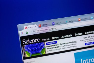 Ryazan, Rusya - 05 Haziran 2018: Sciencemag ana web sitesi Pc, url - Sciencemag.org görüntüleme