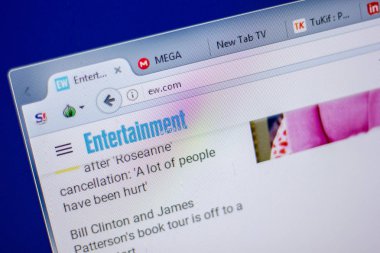 Ryazan, Rusya - 05 Haziran 2018: Ew ana web sitesi Pc, url - Ew.com görüntüleme