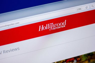 Ryazan, Rusya - 05 Haziran 2018: Hollywoodreporter ana web sitesi Pc, url - Hollywoodreporter.com görüntüleme