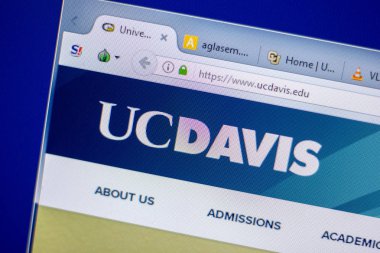 Ryazan, Rusya - 05 Haziran 2018: Ucdavis ana web sitesi Pc, url - Ucdavis.edu görüntüleme