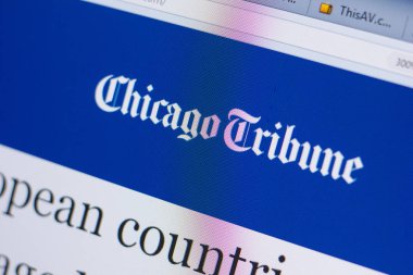 Ryazan, Rusya - 16 Haziran 2018: Chicagotribune ana web sitesi Pc, url - Chicagotribune.com görüntüleme