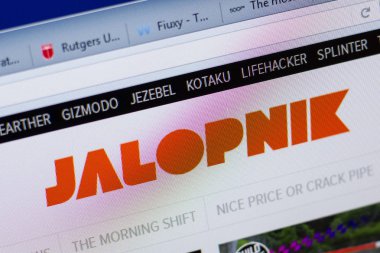 Ryazan, Rusya - 16 Haziran 2018: Jalopnik ana web sitesi Pc, url - turkiyef1.com görüntüleme