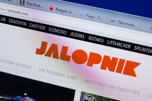 Ryazan, Rusya - 16 Haziran 2018: Jalopnik ana web sitesi Pc, url - turkiyef1.com görüntüleme