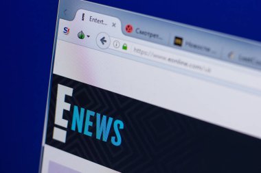 Ryazan, Rusya - 16 Haziran 2018: Ana Pc, url - ekranda eonline Web sitesi eonline.com