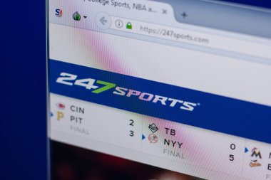 Ryazan, Rusya - 16 Haziran 2018: Ana Pc, url - ekranda 247sports sitesinin 247sports.com