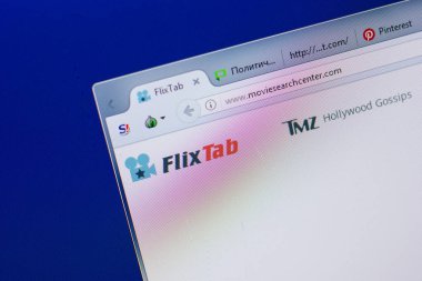 Ryazan, Rusya - 16 Haziran 2018: Moviesearchcenter ana web sitesi Pc, url - Moviesearchcenter.com görüntüleme