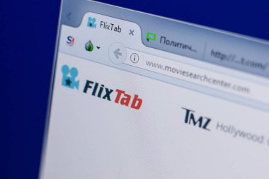 Ryazan, Rusya - 16 Haziran 2018: Moviesearchcenter ana web sitesi Pc, url - Moviesearchcenter.com görüntüleme