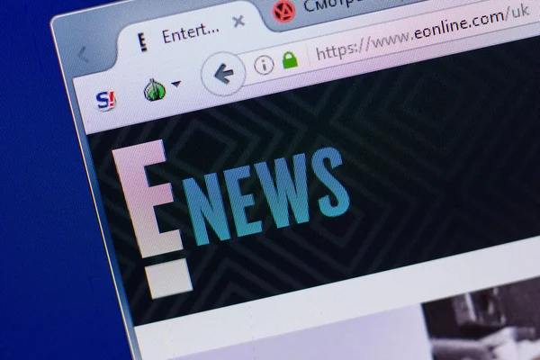 Ryazan, Rusya - 16 Haziran 2018: Ana Pc, url - ekranda eonline Web sitesi eonline.com