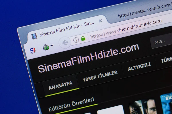 Ryazan, Rusya - 16 Haziran 2018: Sinemafilmhdizle ana web sitesi Pc, url - Sinemafilmhdizle.com görüntüleme