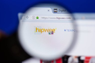 Ryazan, Rusya - 16 Haziran 2018: Hipwee ana web sitesi Pc, url - Hipwee.com görüntüleme