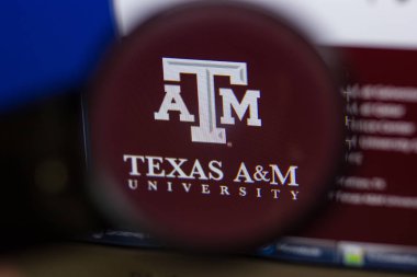 Ryazan, Rusya - 16 Haziran 2018: Tamu ana web sitesi Pc, url - Tamu.edu görüntüleme