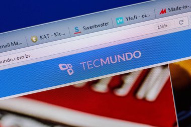 Ryazan, Rusya - 16 Haziran 2018: Techmundo ana web sitesi Pc, url - Techmundo.com.br görüntüleme