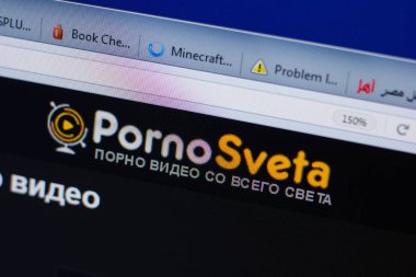 Ryazan, Rusya - 17 Haziran 2018: Pornosveta ana web sitesi Pc, url - Pornosveta.com görüntüleme