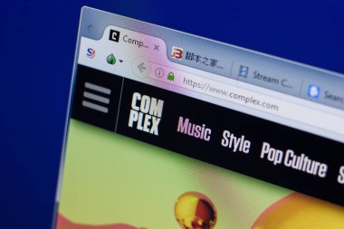 Ryazan, Rusya - 17 Haziran 2018: Karmaşık ana web sitesi Pc, url - Complex.com görüntüleme