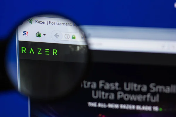 Ryazan Russland Juni 2018 Homepage Von Razer Website Auf Dem — Stockfoto