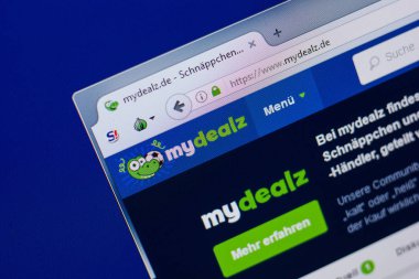 Ryazan, Rusya - 17 Haziran 2018: Mydealz ana web sitesi Pc, url - Mydealz.de görüntüleme