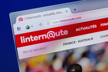 Ryazan, Rusya - 17 Haziran 2018: Linternaute ana web sitesi Pc, url - Linternaute.com görüntüleme