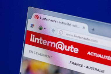 Ryazan, Rusya - 17 Haziran 2018: Linternaute ana web sitesi Pc, url - Linternaute.com görüntüleme