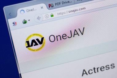 Ryazan, Rusya - 17 Haziran 2018: Onejav ana web sitesi Pc, url - Onejav.com görüntüleme