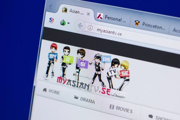 Ryazan, Rusya - 17 Haziran 2018: Myasiantv ana web sitesi Pc, url - Myasiantv.se görüntüleme