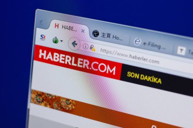 Ryazan, Rusya - 17 Haziran 2018: Haberler ana web sitesi Pc, url - Haberler.com görüntüleme