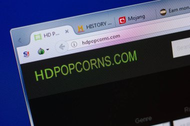 Ryazan, Rusya - 17 Haziran 2018: Hdpopcorns ana web sitesi Pc, url - Hdpopcorns.com görüntüleme