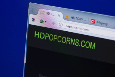 Ryazan, Rusya - 17 Haziran 2018: Hdpopcorns ana web sitesi Pc, url - Hdpopcorns.com görüntüleme
