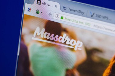 Ryazan, Rusya - 17 Haziran 2018: Ana Pc, url - ekranda massdrop sitesinin massdrop.com