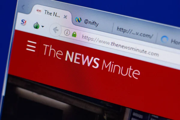 Ryazan Rusya Haziran 2018 Thenewsminute Ana Web Sitesi Url Thenewsminute — Stok fotoğraf