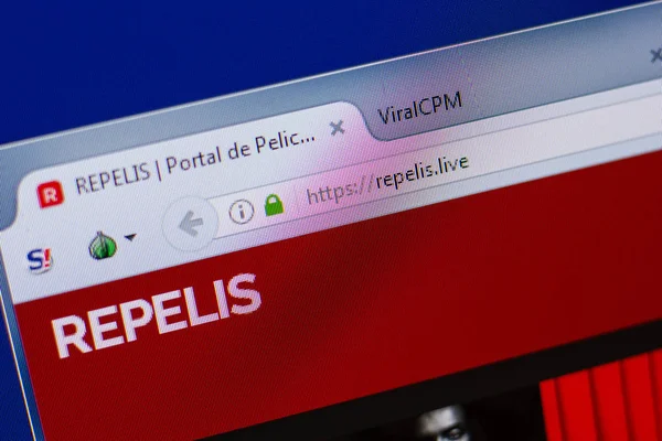 Ryazan, Rusya - 17 Haziran 2018: Repelis ana web sitesi Pc, url - Repelis.live görüntüleme