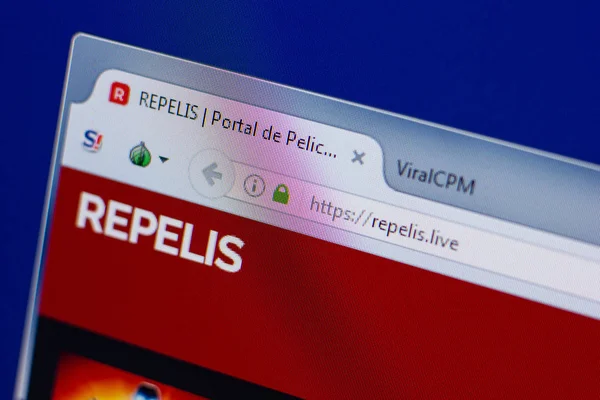 Ryazan, Rusya - 17 Haziran 2018: Repelis ana web sitesi Pc, url - Repelis.live görüntüleme