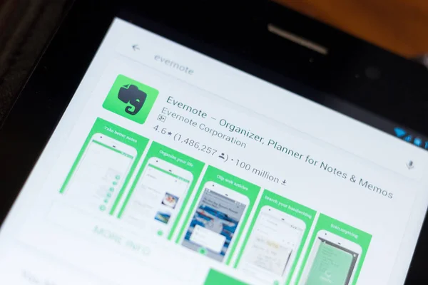 Ryazan Russland Juni 2018 Evernote Veranstalter Planer Für Notizen Symbol — Stockfoto