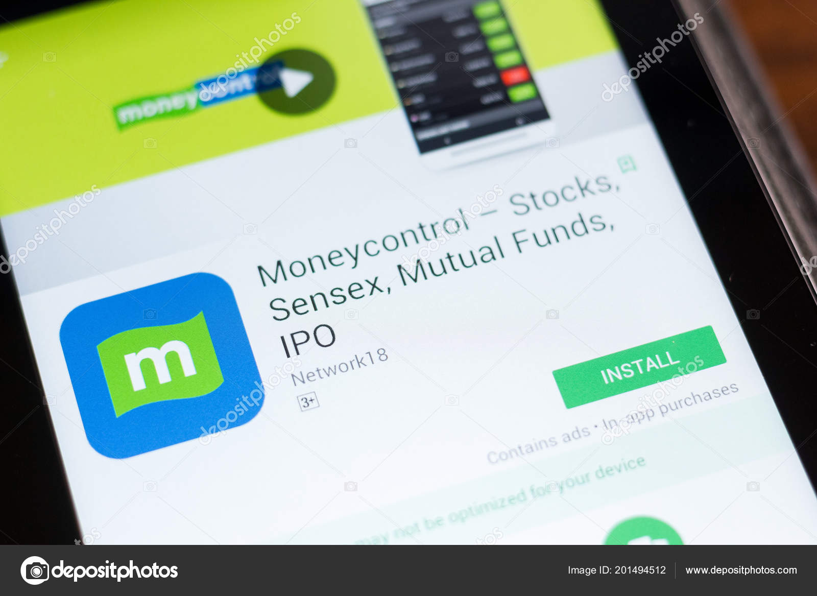 Ryazan Russia June 2018 Moneycontrol Stox Sensex Mutual Funds Mobile - 