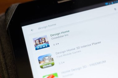 Ryazan, Rusya - 24 Haziran 2018: Tasarım ev simgesini mobil uygulamalar listesi