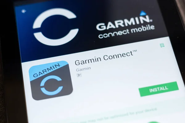 Ryazan Rusland Juni 2018 Garmin Connect Mobile App Het Scherm — Stockfoto