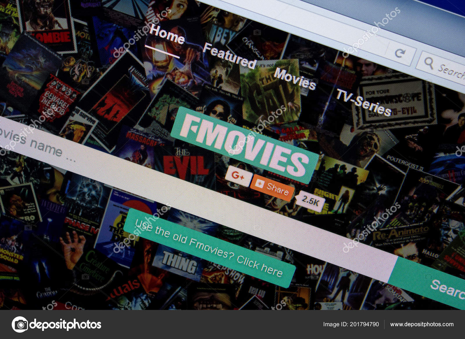 Ryazan Russia June 2018 Homepage Fmovies Website Display Url Fmovies