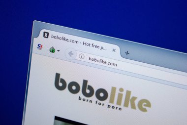 Ryazan, Rusya - 26 Haziran 2018: Bobolike ana web sitesi Pc. Url - Bobolike.com görüntüleme