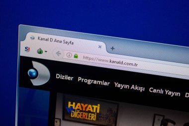 Ryazan, Rusya - 26 Haziran 2018: Kanald ana web sitesi Pc. Url - Kanald.com.tr görüntüleme