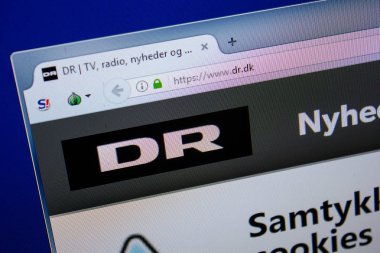 Ryazan, Rusya - 26 Haziran 2018: Dr ana web sitesi Pc. Url - Dr.dk görüntüleme