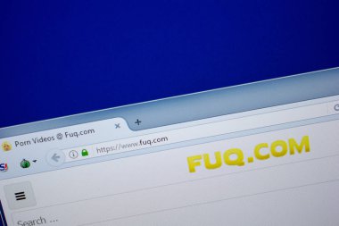 Ryazan, Rusya - 26 Haziran 2018: Fuq ana web sitesi Pc. Url - Fuq.com görüntüleme