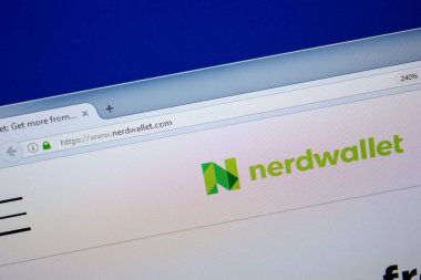 Ryazan, Rusya - 26 Haziran 2018: Nerdwallet ana web sitesi Pc. Url - Nerdwallet.com görüntüleme