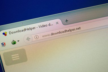 Ryazan, Rusya - 26 Haziran 2018: Ana Downloadhelper Web sitesi Pc. Url - Downloadhelper.net görüntüleme