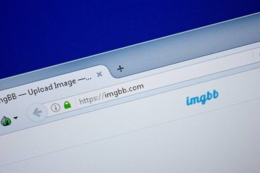 Ryazan, Rusya - 26 Haziran 2018: Ibb ana web sitesi Pc. Url - Ibb.co görüntüleme