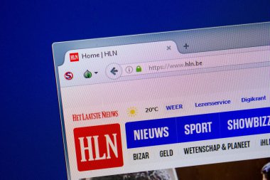 Ryazan, Rusya - 26 Haziran 2018: Fln ana web sitesi Pc. Url - Fln.be görüntüleme