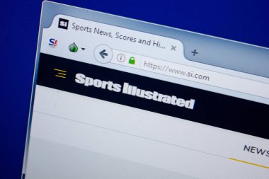 Ryazan, Rusya - 26 Haziran 2018: Si ana web sitesi Pc. Url - sı.com görüntüleme